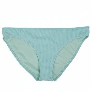 NWT Aerie Textured Ribbed Crinkle Full Coverage Bikini Bottoms Aqua Mint XL